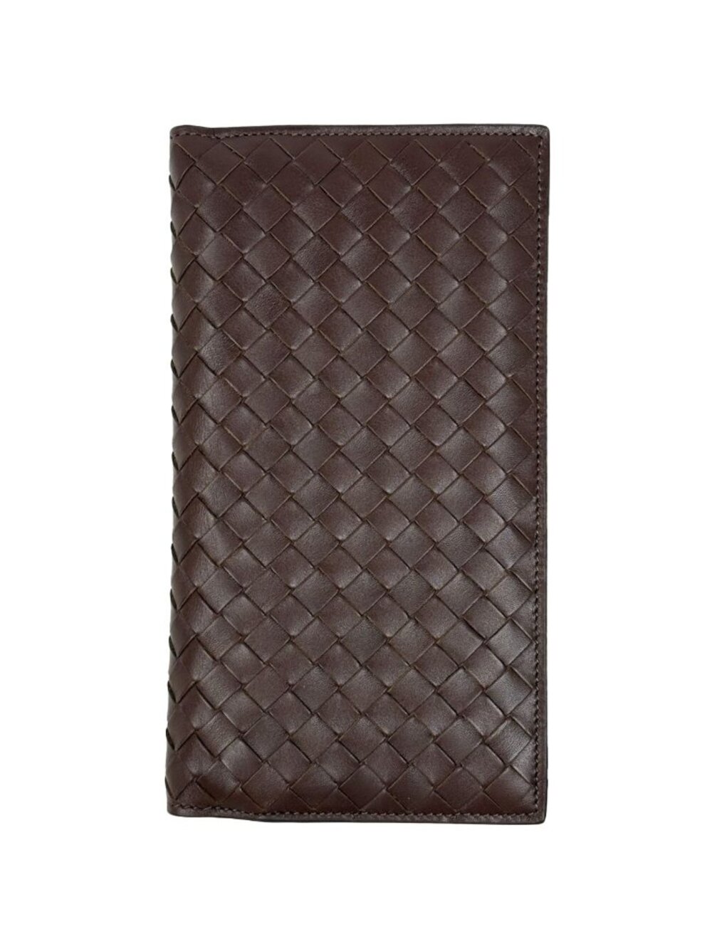 Bottega Veneta Wallet Intrecciato Bifold Leather Brown